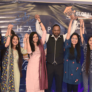 Group of Global IT students and mentors in Ahmedabad