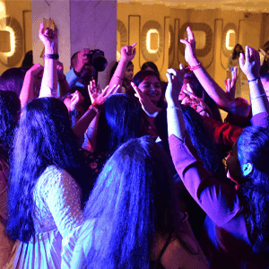 Global IT Computer Academy students celebrating an institute event