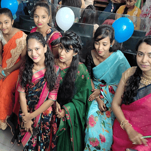 Global IT students enjoying campus life in Ahmedabad